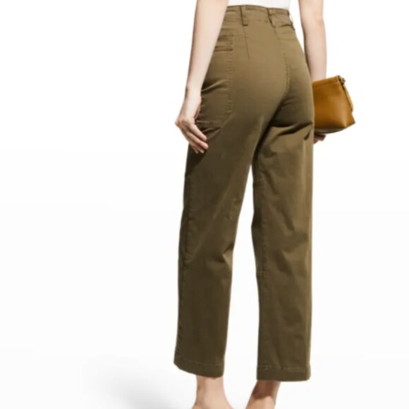 FRAME Army Green Oversized Pocket Utility Pants - 23 - Picture 3 of 5